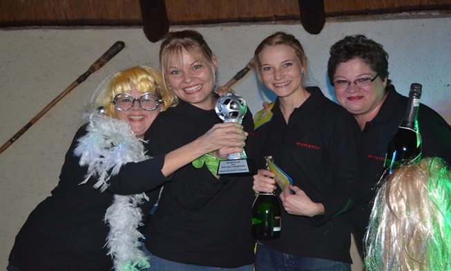 team receiving award