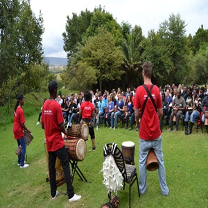 drumming session with group